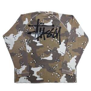 Stussy Raglan Thermal Long-Sleeve Crew 'Desert Camo' Size M